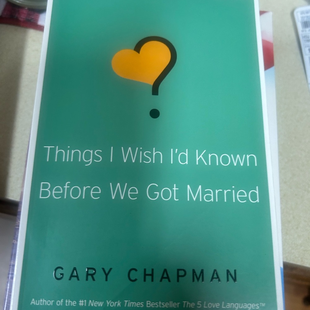 Things I wish I’d know before we got married book